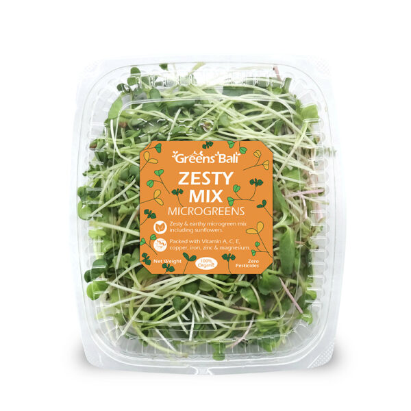 A mix of zesty microgreens.
